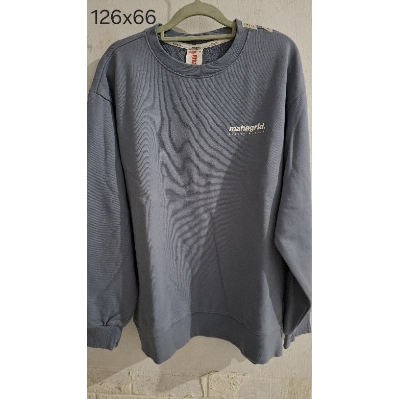 Mahagrid Sweater Abu-abu preloved