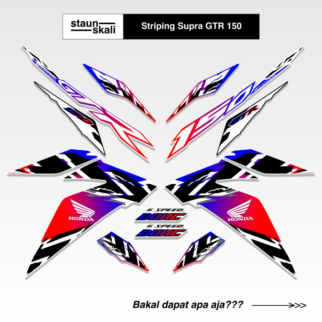 Striping GTR 150 Full Body (22) Malaysia 2017 2018 2019 Winner X RS150R V1 V2