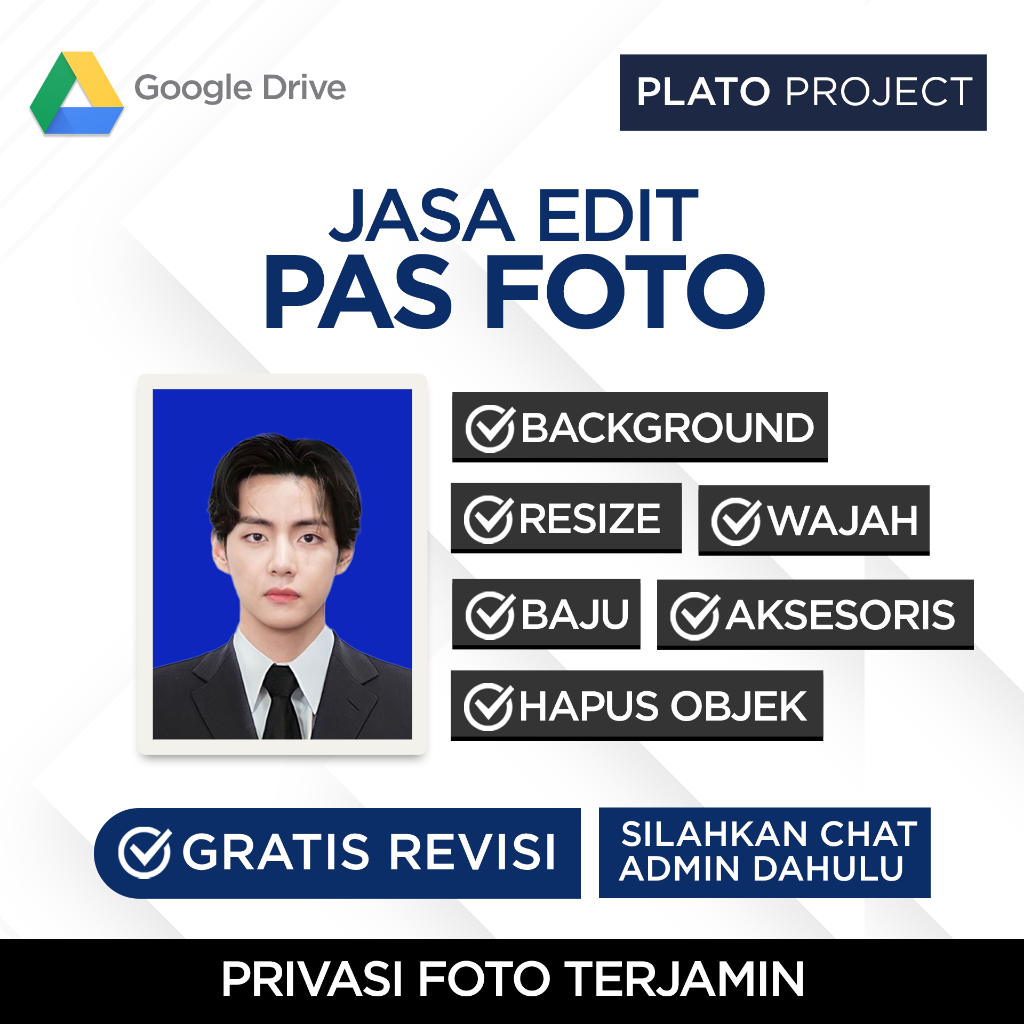 Jasa Edit Foto | Pas Foto | Edit Background | Edit Baju | Edit Wajah | Free Revisi | Edit Foto Kulia