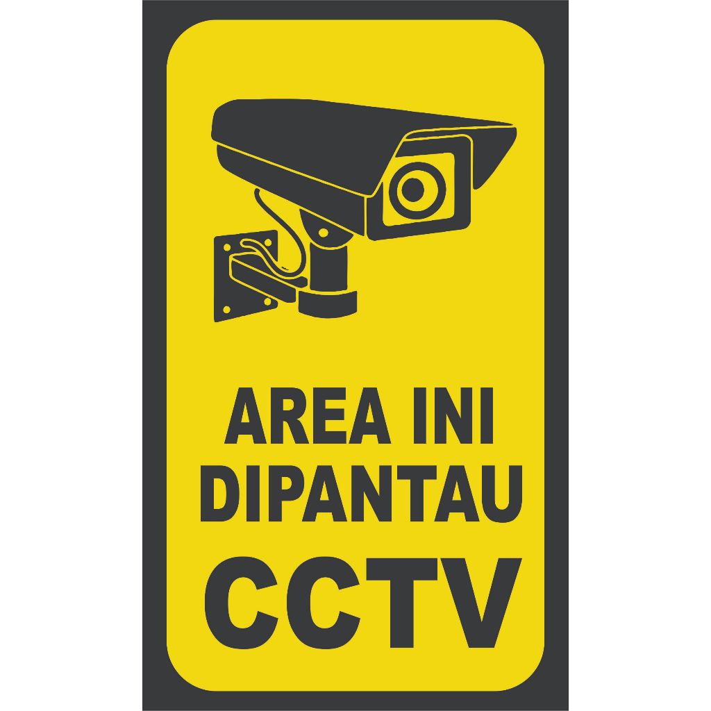 

stiker / akrilik area ini dipantau cctv