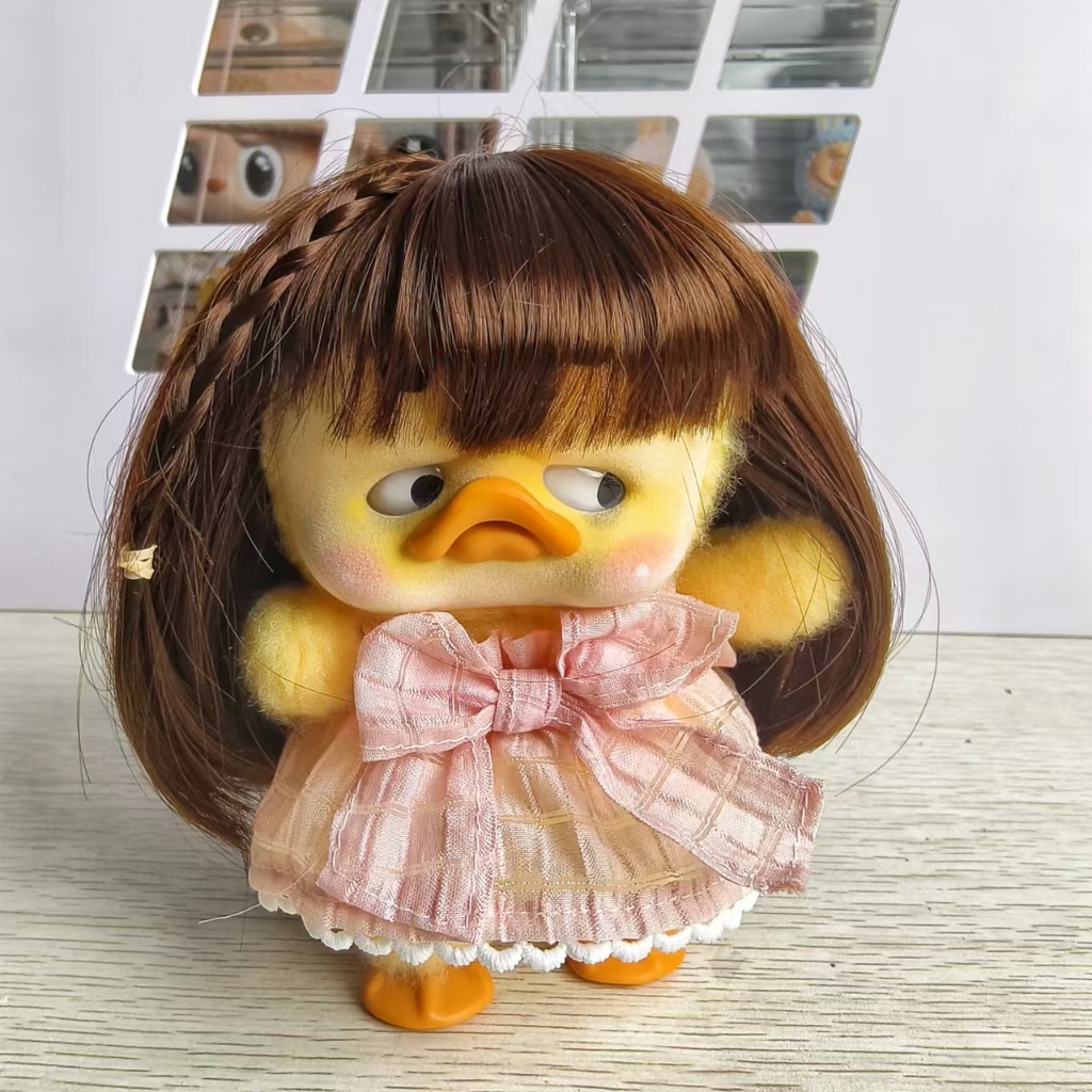 READY STOCK✨ Wig Boneka Upset Duck Bahan Fiber Sintetic Premium Upset Duck Rambut Palsu Fashion DIY 