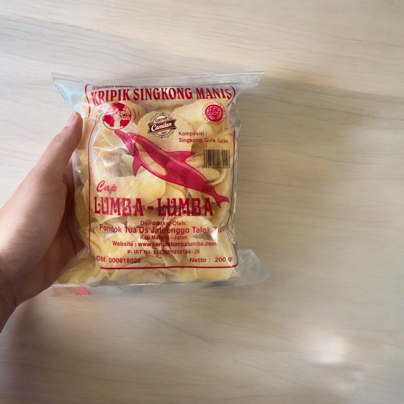 

Keripik Singkong Manis Lumba Lumba 200gr