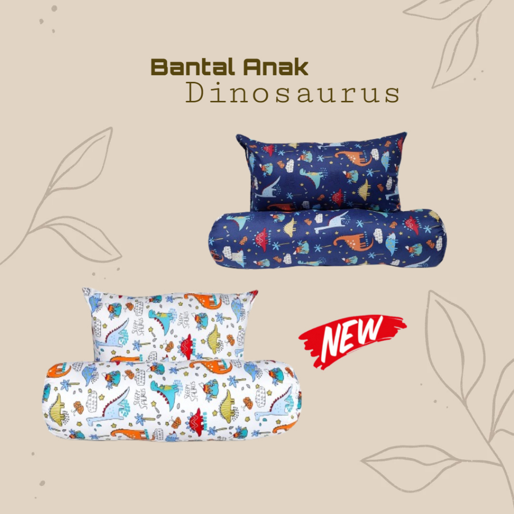 Bantal Dinosaurus Set Bantal Guling Untuk Anak Anak