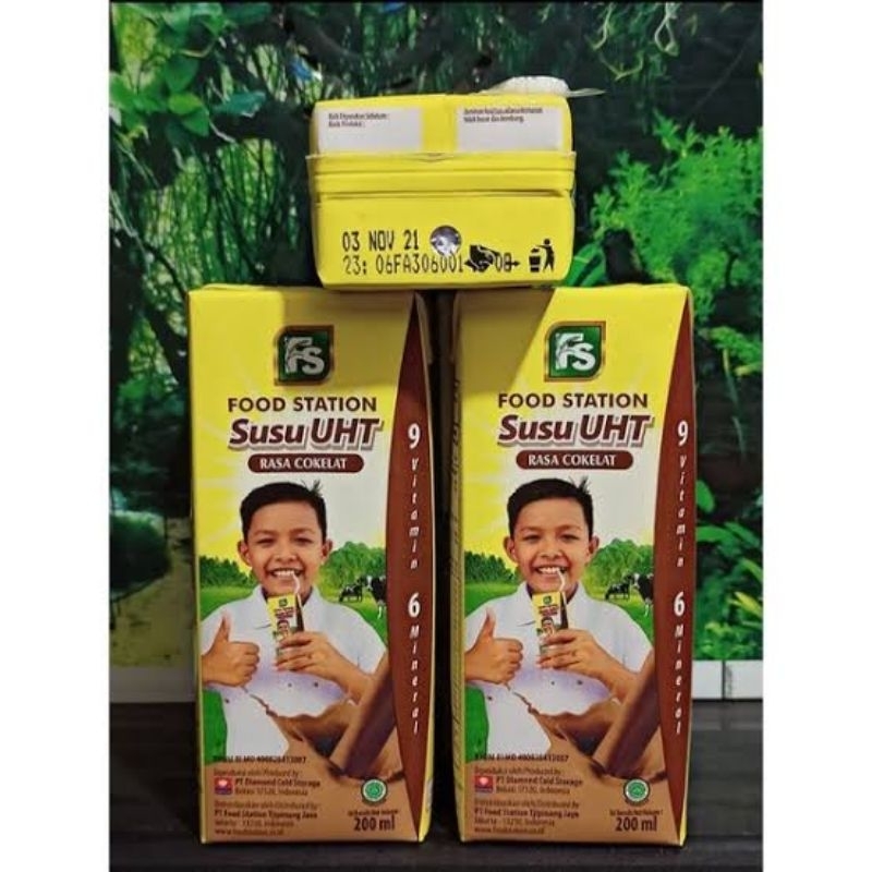 

Food Station Susu UHT Rasa Cokelat 200 ml