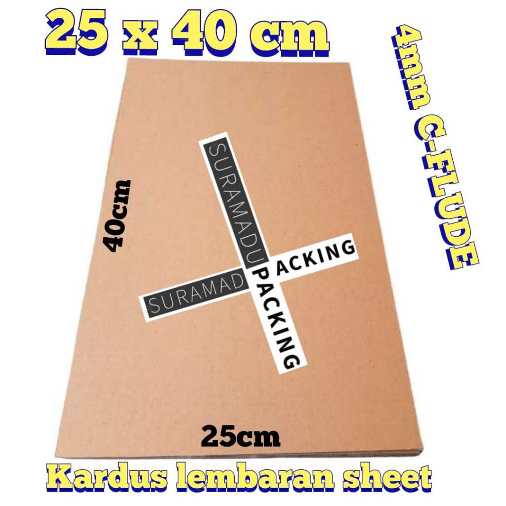 

KARDUS SHEET 25x40 cm 40x25 cm Kardus Lembaran Polos / Kardus Karton lembaran polos / Karton lembaran corrugated
