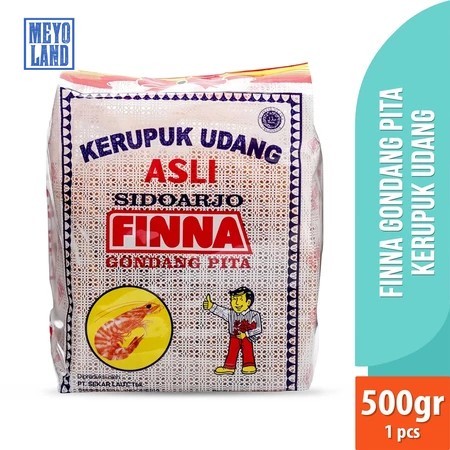 

Finna Gondang Pita Kerupuk Udang 500gr Keripik Krupuk Udang Besar Prawn Cracker