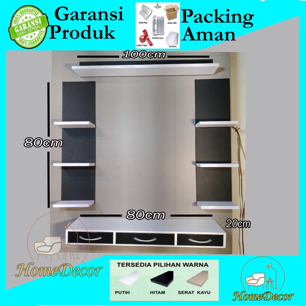 Rak Dinding SETT TV  RAK TV GANTUNG Buffet Tv Meja Tv