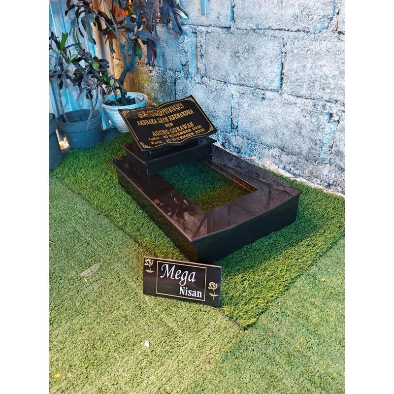 FULL MAKAM BATU NISAN BAYI 1 TRAF/KIJING FULL BAYI/KUBURAN BAYI+PACKING KAYU