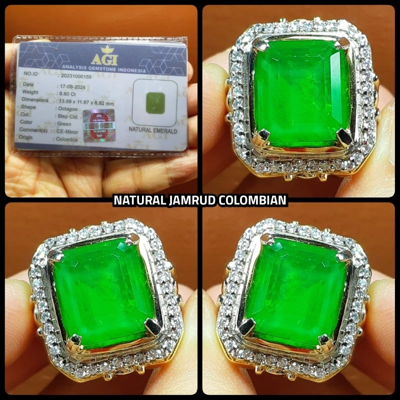 PERMATA BATU JAMRUD COLOMBIA JUMBO KRISTAL