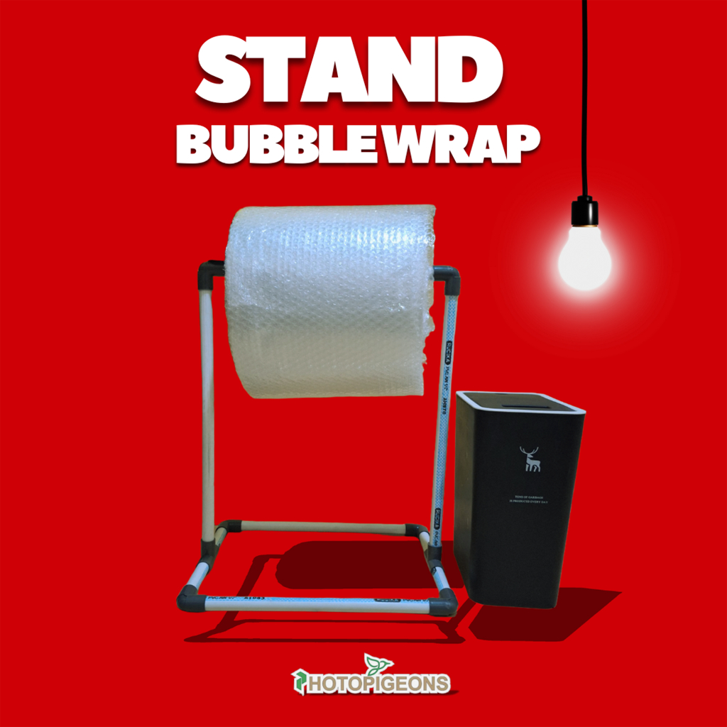 

STAND BUBBLE WRAP HOLDER/DISPENSER ROLL PREMIUM