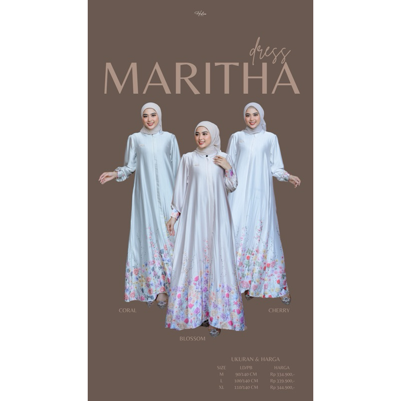 MARITHA DRESS BY HALWA// GAMIS LEBARAN 2025 // GAMIS KONDANGAN