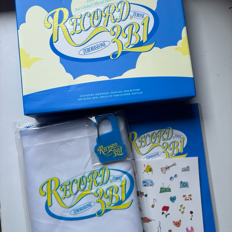 Record ZB1 Second Fanclub Kit Fankit Global Membership Member set Zerobaseone ZB1 Photobook Camping 