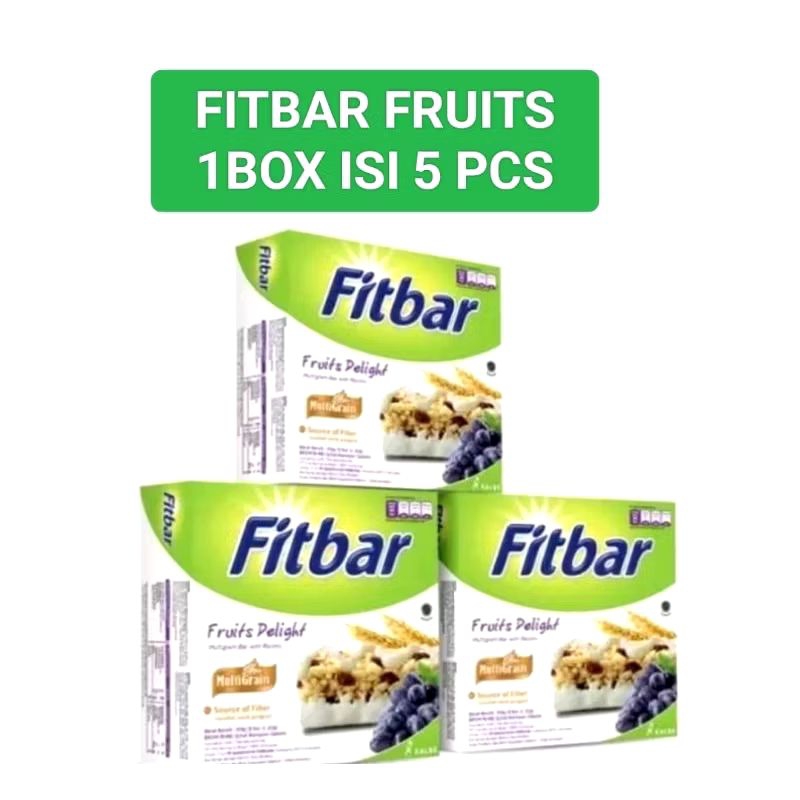 

Fitbar Cemilan Instan Untuk Diet 1 box isi 5pcs