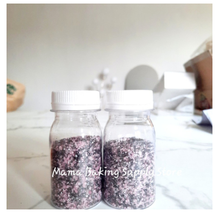 

Sprinkle SUGAR MIX BLACK PINK Gula Hitam Pink Topping Hias Kue -+ 50 g
