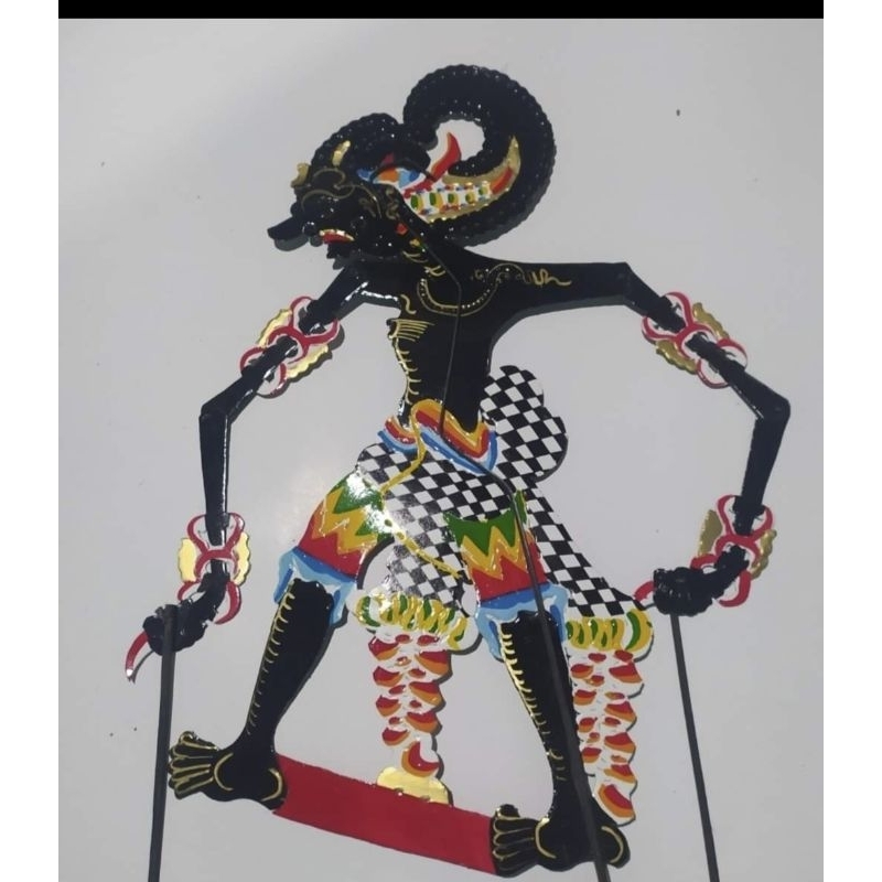 wayang kertas Bima HITAM werkudara 60 cm
