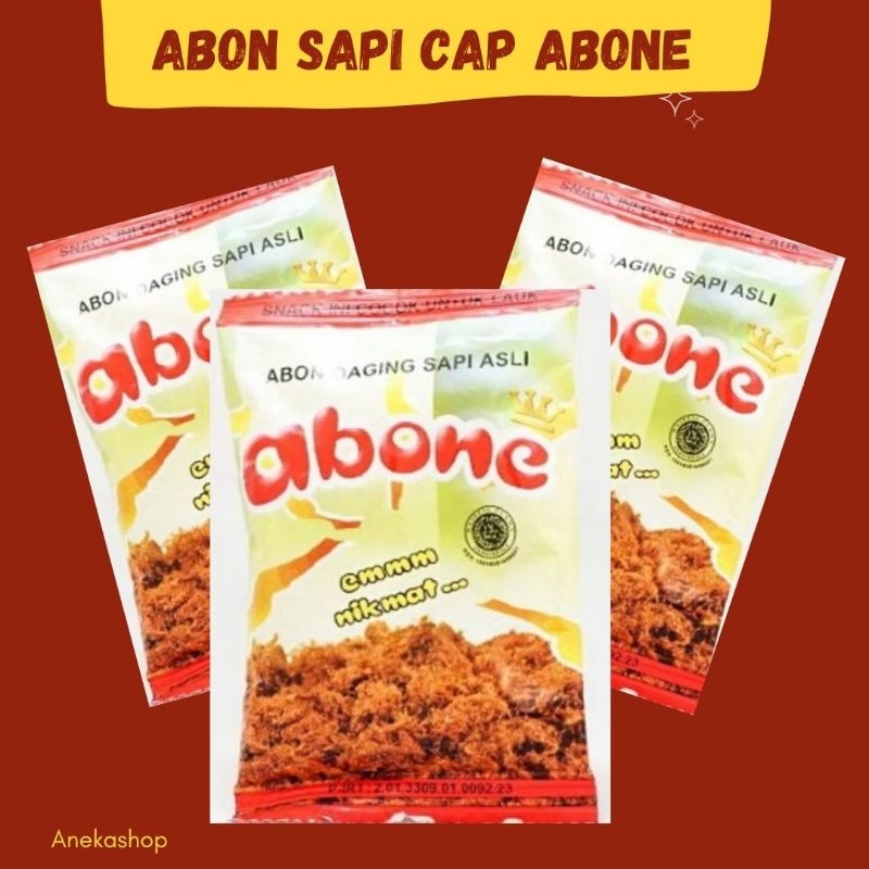 

abon sapi merk abone lancarjayafood