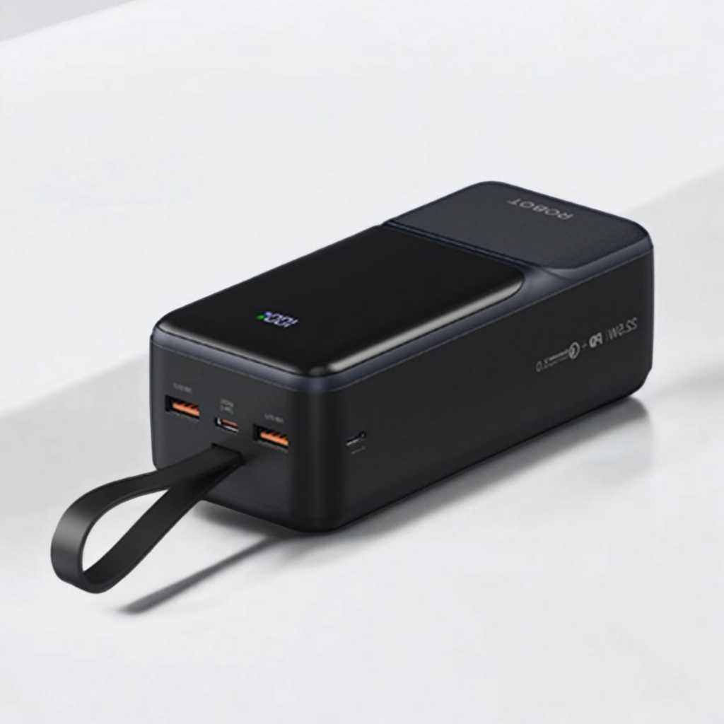 ROBOT RT40 Powerbank 40000 mAh 22.5W 3 Port Fast Charging LED QC PD