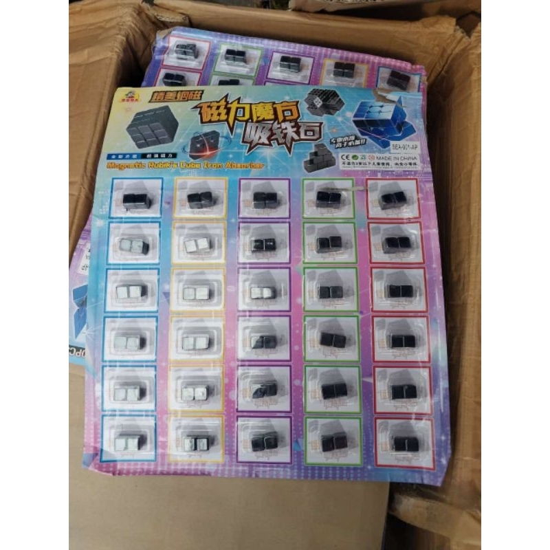 magnet tetris kotak/magnet balok mainan anak viral