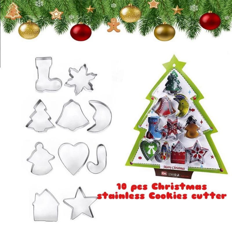 DYPACK CETAKAN COOKIES NATAL STAINLESS / COOKIES CUTTER TREE CHRISTMAS LUCU