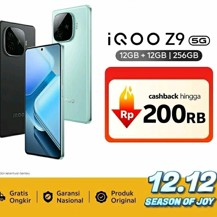 Iqoo Z9 (12+12gb/128gb) 5G snapdragon7 gen 3 With Sony imx882