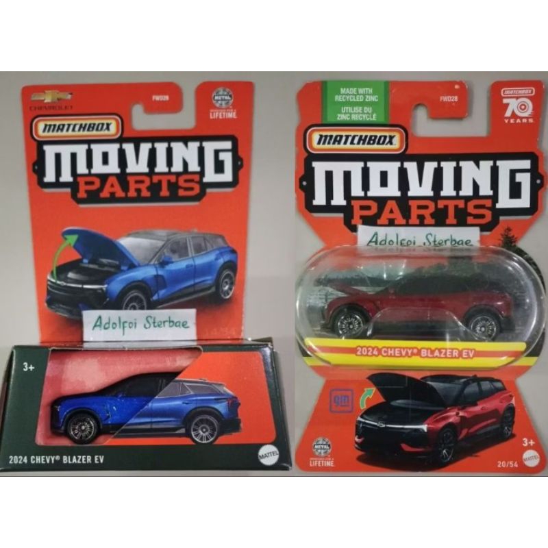 matchbox 2024 chevy blazer ev moving parts 70 years open hood chevrolet