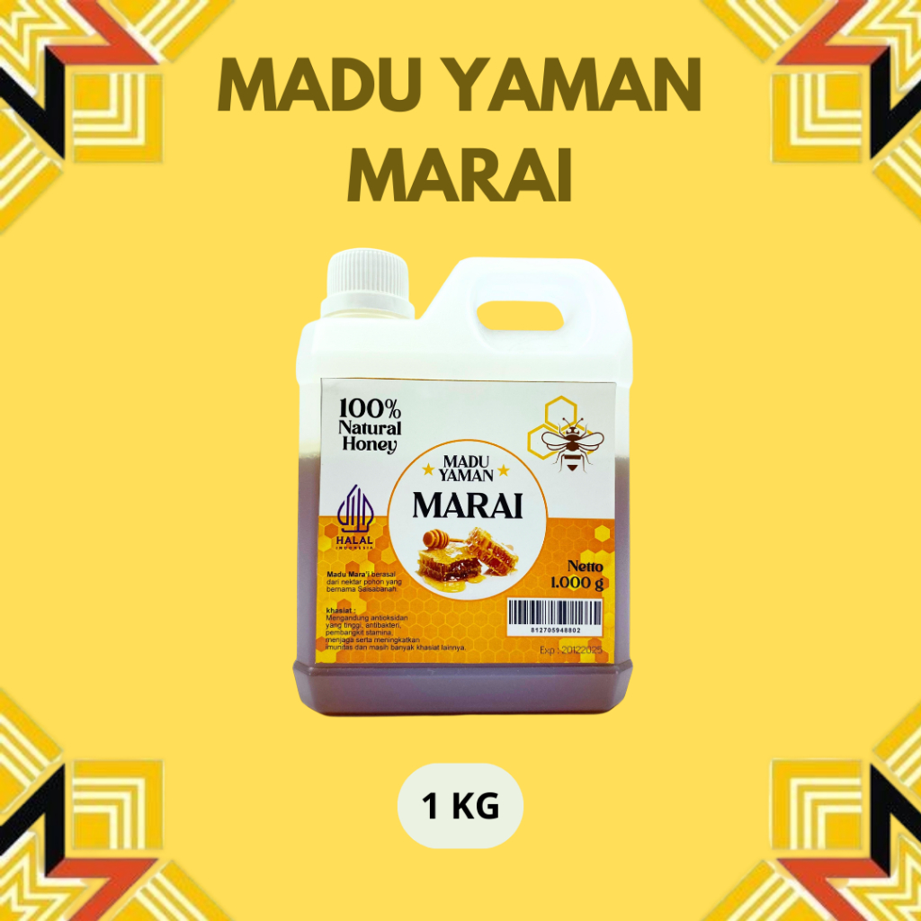 

MADU YAMAN ASLI MARA'I PREMIUM 100% MURNI