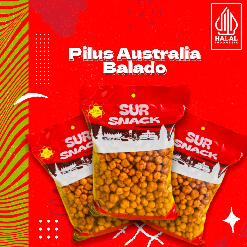 

Pilus jagung australia 250gr / 500 gr snack rasa balado