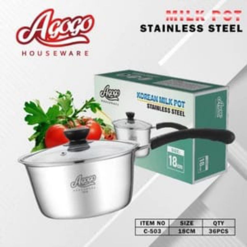 ( Calypso ) Panci Susu / Panci Indomie / Panci Stainless Steel