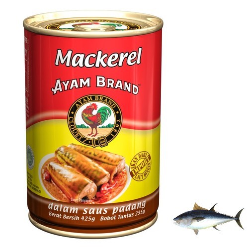 

AYAM BRAND MACKAREL SAUS PADANG 425 GR