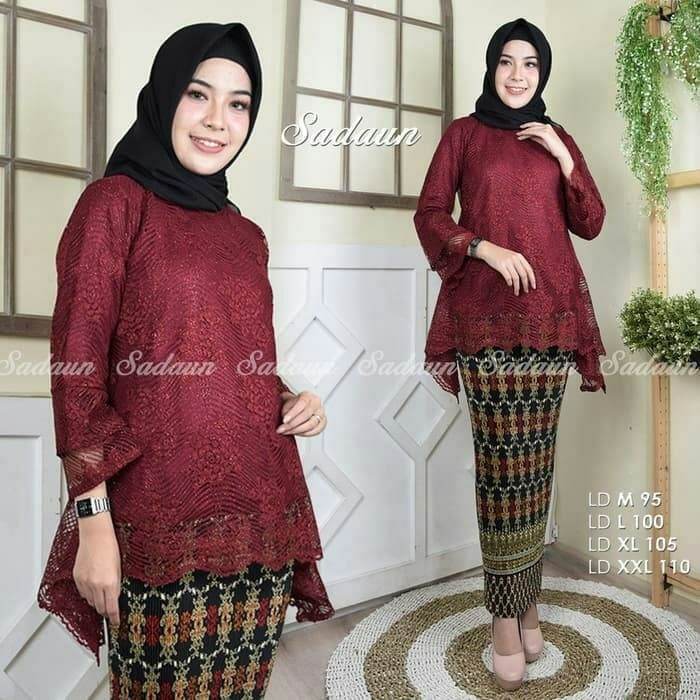 SUPER  MEWAH_setelan  kebaya)/ Kebaya Modern rinjani / setelan kebaya brukat/ Kebaya Bianca / Batik 