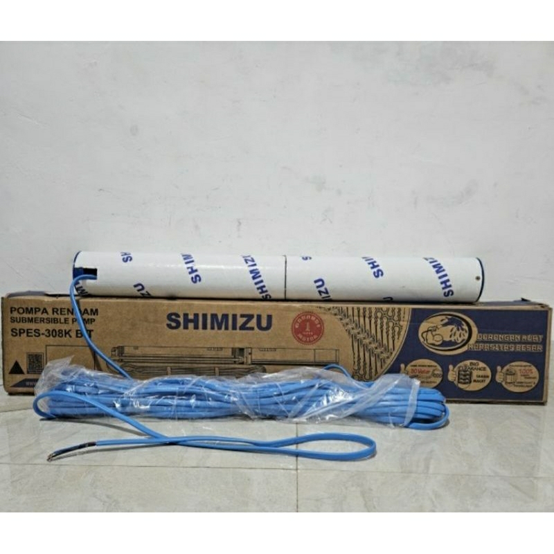 Submersible Pump SHIMIZU 0,33HP 3" SPES-308K BIT + Kabel / Pompa Satelit