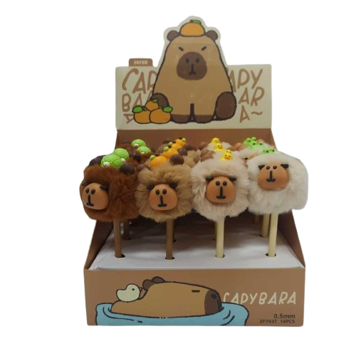 

Gramedia Medan - SOFUN CAPYBARA POMPOM PEN ZF7037