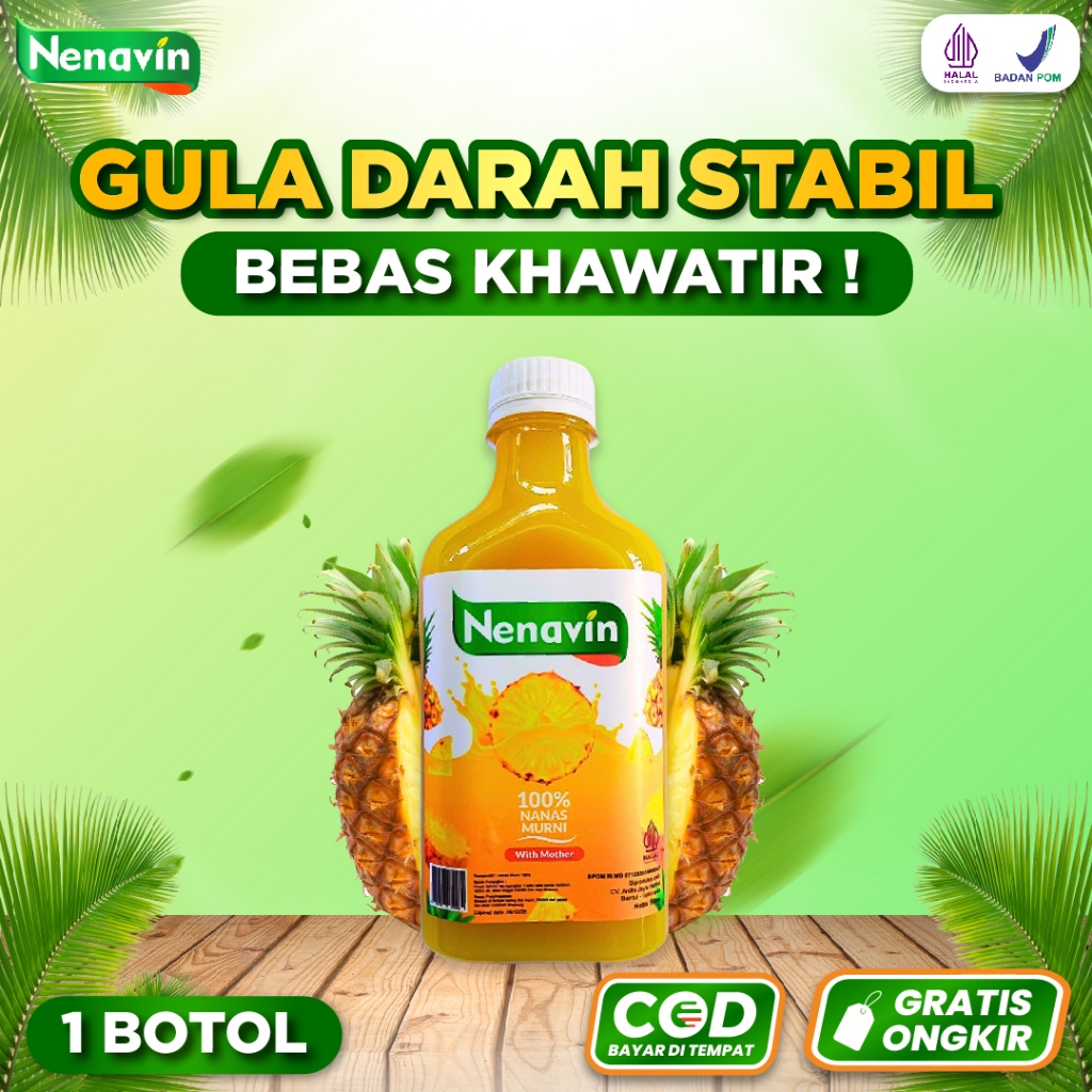 

1 Botol Cuka Nanas Nenavin Obat Alami Atasi Gula Darah