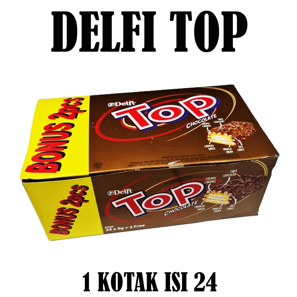 

DELFI TOP WAFER CHOCOLATE KOTAK ISI 24