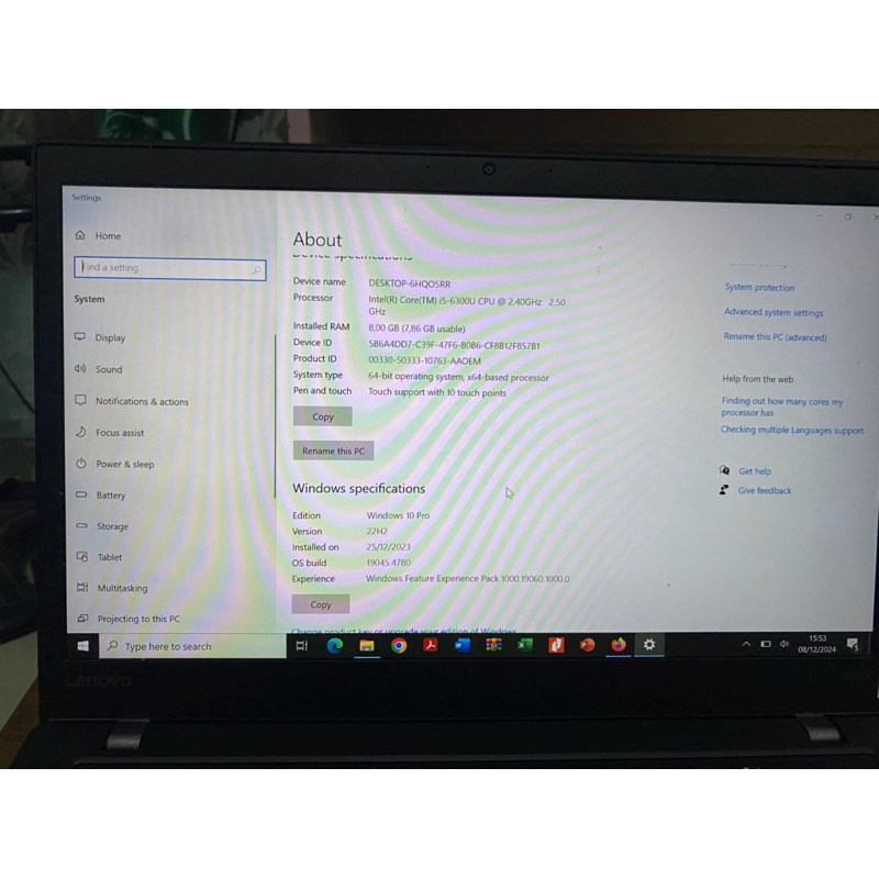 Lenovo Thinkpad T460S