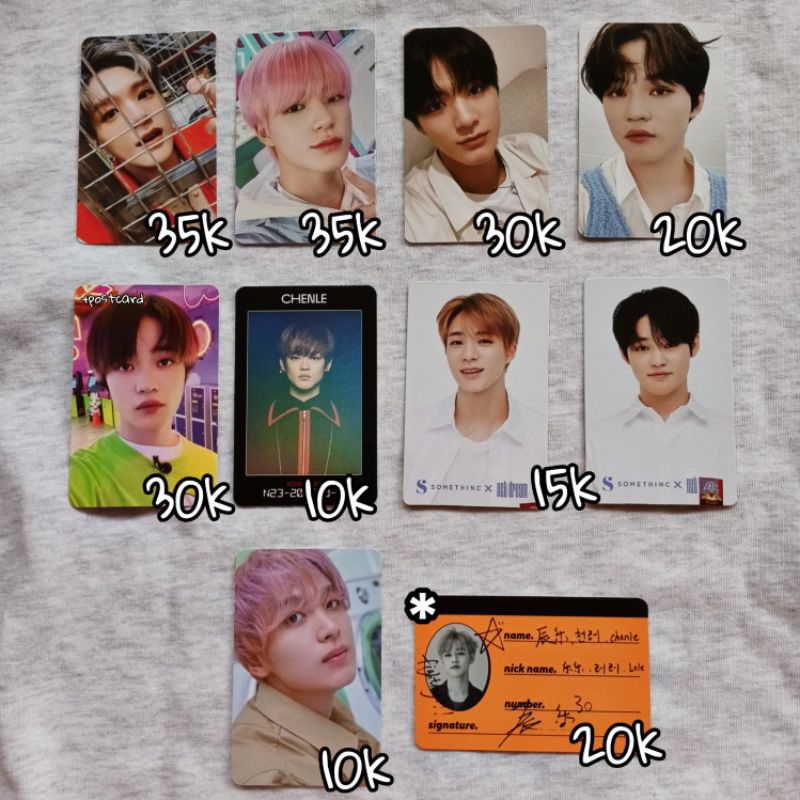 [12.12] NCT DREAM OFFICIAL PHOTOCARD JENO CHENLE HAECHAN (tc universe pager, miniframe glitch mode, 