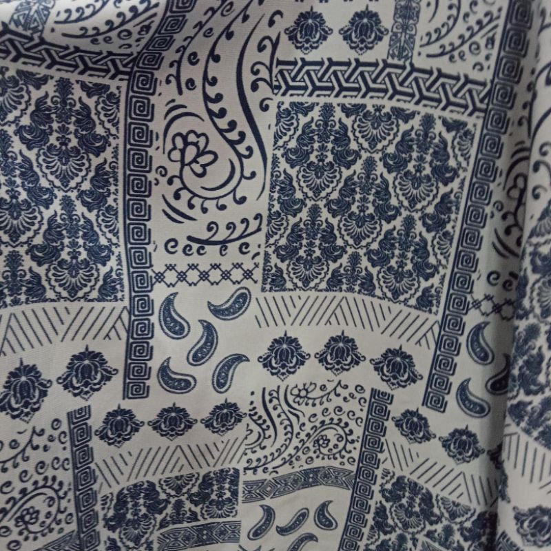 Kain - Kain Soft Wolfis Motif Abstrak Import - Kain Monalisa Wolfis - Kain Meteran TA | Harga Per Se
