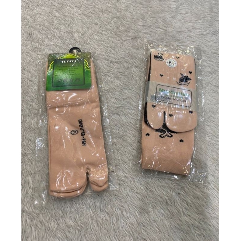 kaos kaki coklat jempol wanita termurah tebal