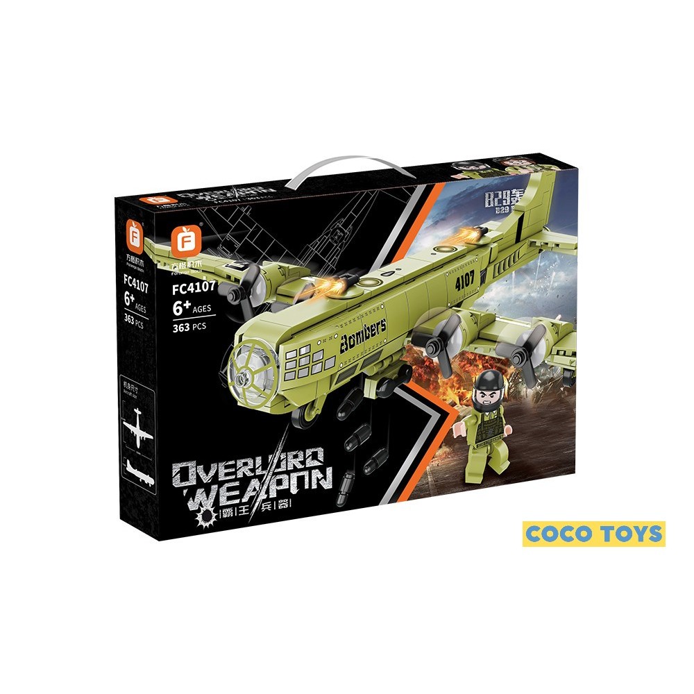 Forange Block B29 Bomber FC4107 - Brick Pesawat Perang - Brick Tank Perang - Mainan Balok - Mainan A