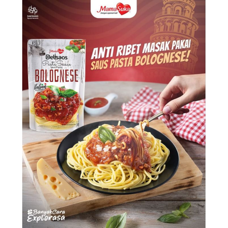 

Mamasuka Deliasos Saus Pasta Spaghetti Bolognese 315gr