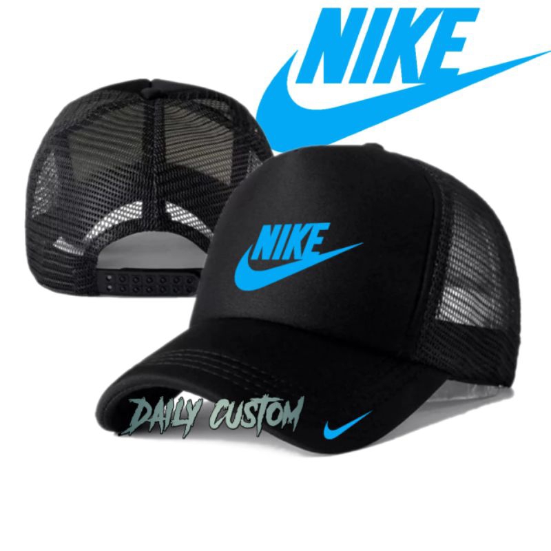 Topi Jaring Nike | Topi Trucker Bisbol Sport | Topi Jala Baseball Sponsor Olahraga | Topi Casual Fas