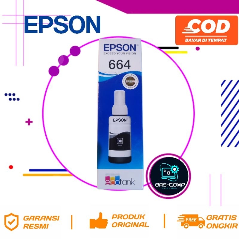 TINTA EPSON 664 BLACK ORIGINAL