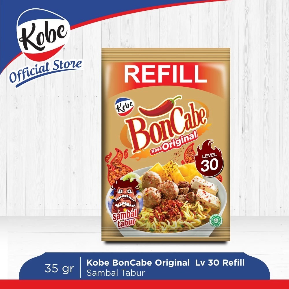 

BonCabe Sambal Tabur Level 30 Rasa Original REFILL 35gr - Sambal tabur enak serbaguna