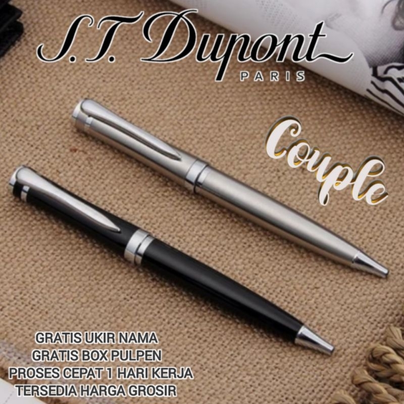 

Ballpoint Pulpen Mewah St Dupont Twist Action BP Couple Gratis Grafir Nama Dan Box Bludru Exlusive