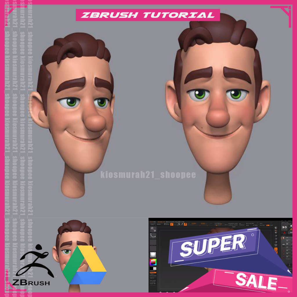 Zbrush - Skillshare – Stylised Head Sculpting in Zbrush Zbrush Pro Tutorial