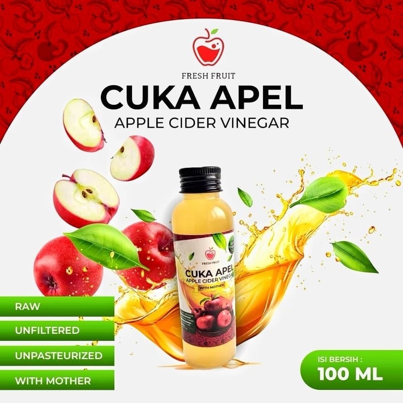 

CUKA APEL ORIGINAL (APPLE CIDER VINEGAR) ISI 150ml & 250ml