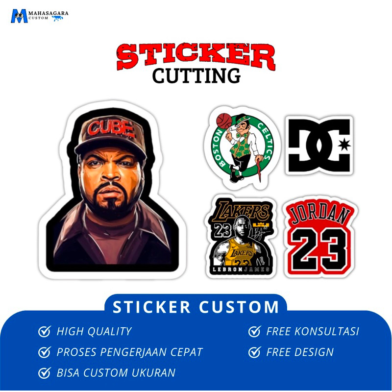 

Sticker Cutting Custom, Cutting Pola, Sticker Brand, Logo Vinyl Anti Air