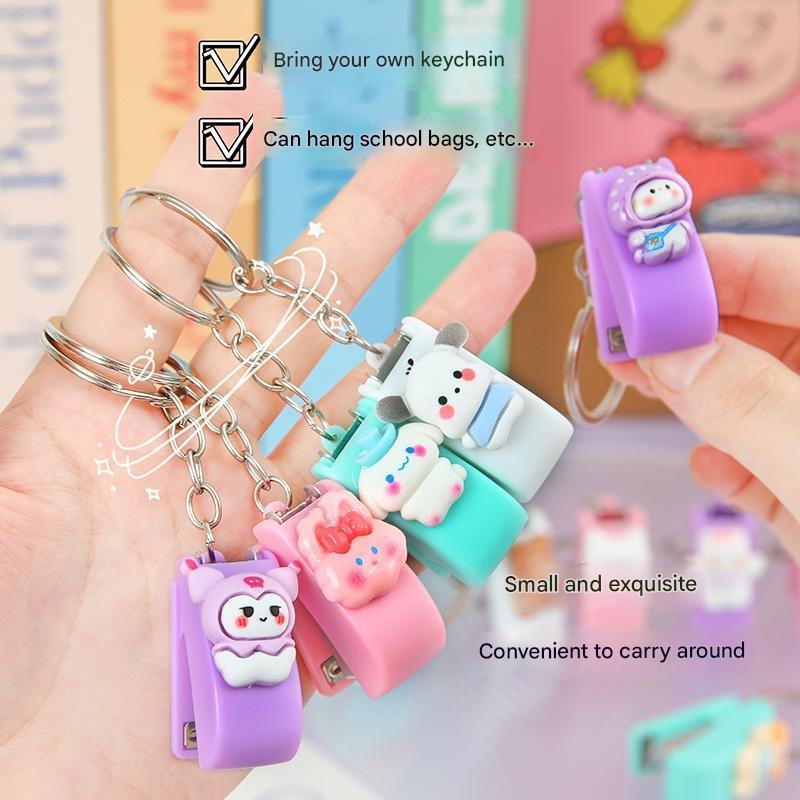 

[LOGU] Stapler Mini Karakter Kartun, Gantungan Staples Mini Motif Kartun Lucu