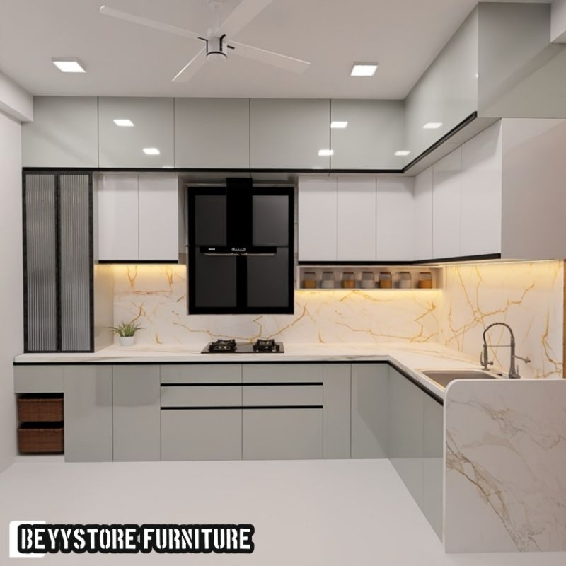 kitchen set minimalis custom alumunium apc