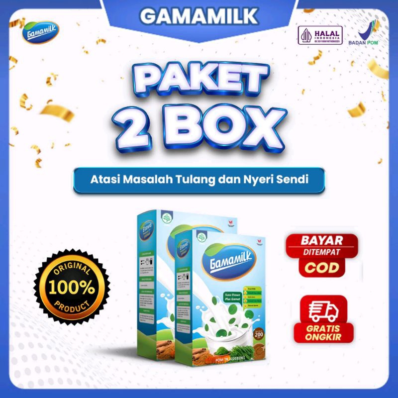 

PAKET 2 BOX - Gamamilk Susu Etawa Solusi Untuk Nyeri Sendi, Asam Urat, Sesak Nafas dan Asam Lambung